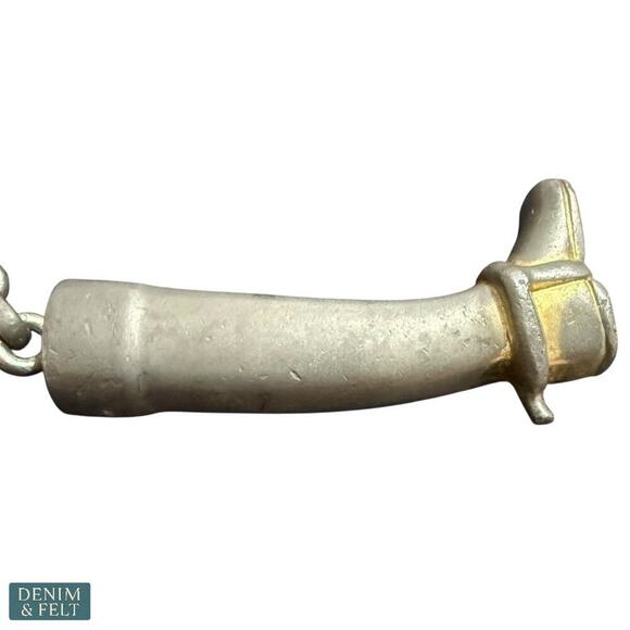 Gucci Vintage Boot Keychain Silver Brass Equestrian Style Made in Italy - Picture 6 of 15